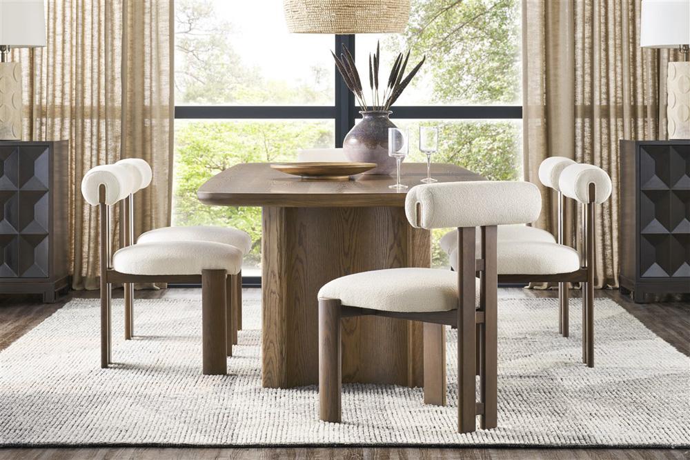 Vanguard Furniture - Wright Stocked Dining Chair - Jackpot Chalk Fabric - TV1183S veiw 7