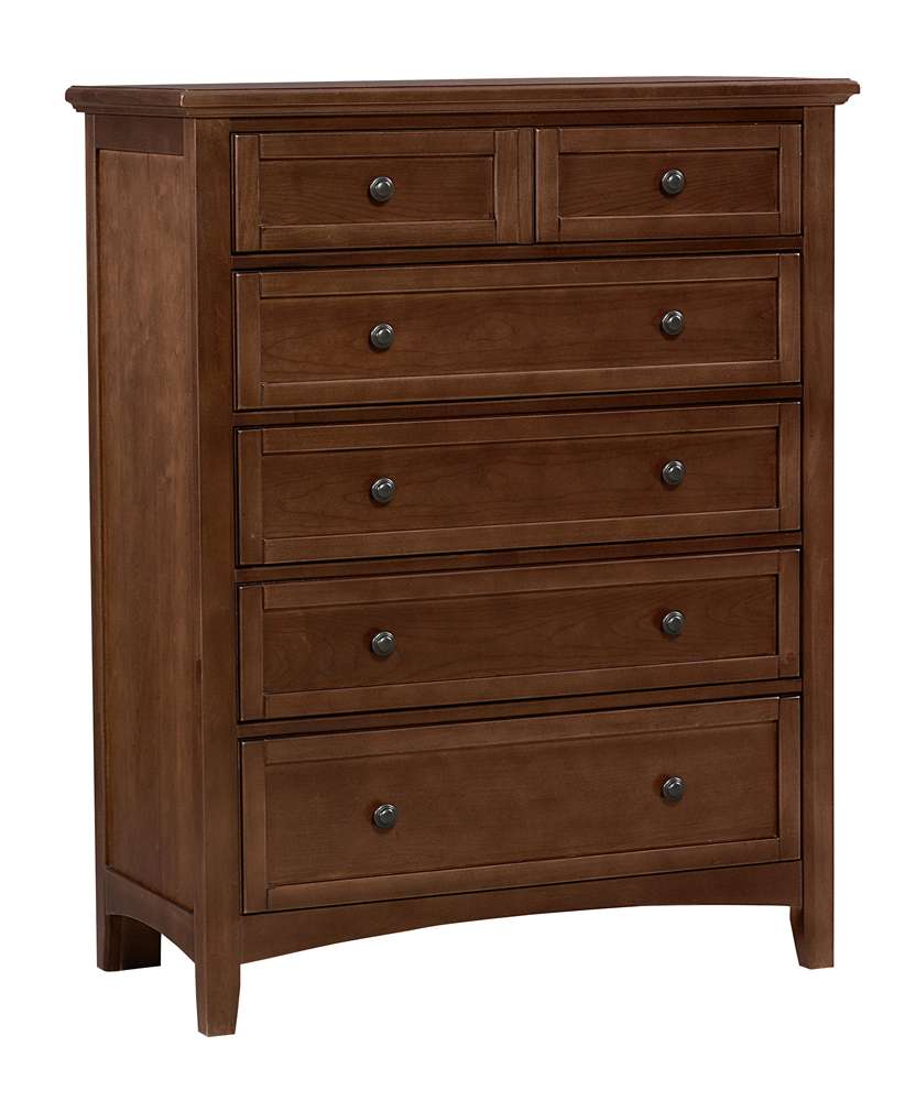 Vaughan Bassett - Bonanza Chest with 5 Drawers in Cherry - BB28-115 veiw 1