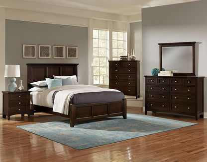 Vaughan Bassett - Bonanza Chest with 5 Drawers in Merlot - BB27-115 veiw 2