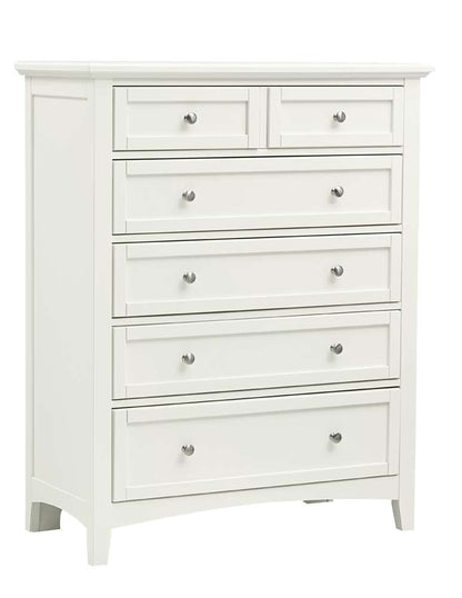 Vaughan Bassett - Bonanza Chest with 5 Drawers in White - BB29-115 veiw 1