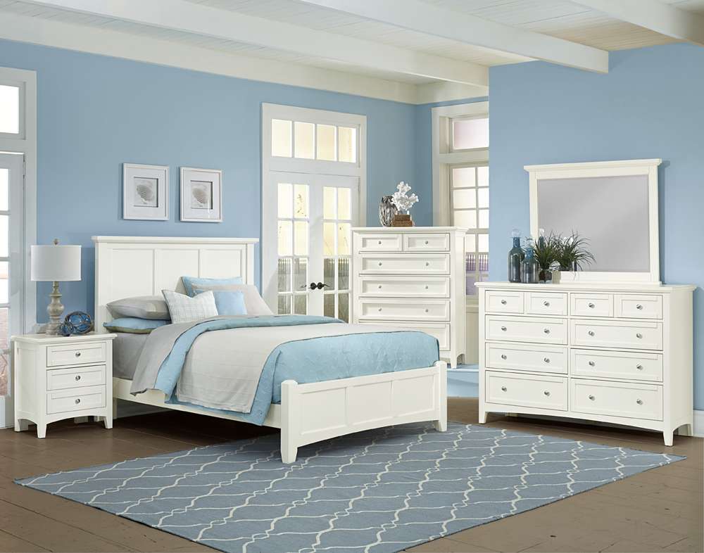 Vaughan Bassett - Bonanza Chest with 5 Drawers in White - BB29-115 veiw 2
