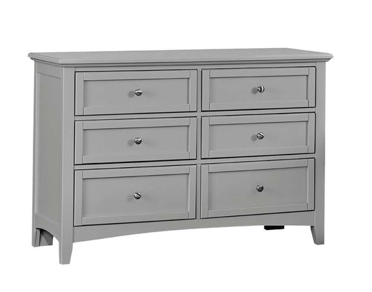 Vaughan Bassett - Bonanza Double Dresser with 6 Drawers in Gray - BB26-001 veiw 1