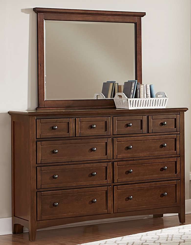 Vaughan Bassett - Bonanza Landscape Mirror in Cherry - BB28-446 veiw 2