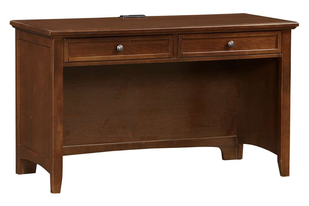 Vaughan Bassett - Bonanza Laptop/Tablet Desk with 2 Drawers in Cherry - BB28-778 veiw 1
