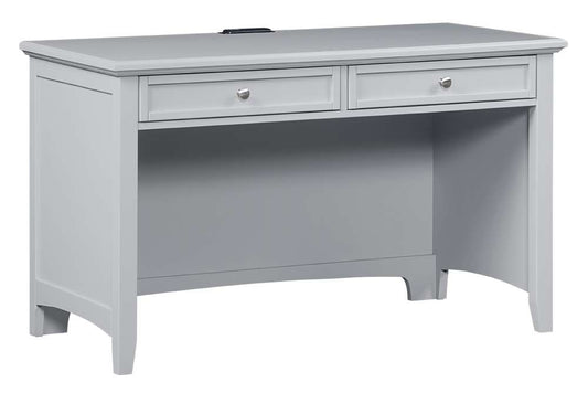 Vaughan Bassett - Bonanza Laptop/Tablet Desk with 2 Drawers in Gray - BB26-778 veiw 1