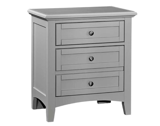 Vaughan Bassett - Bonanza Night Stand with 2 Drawers in Gray - BB26-226 veiw 1