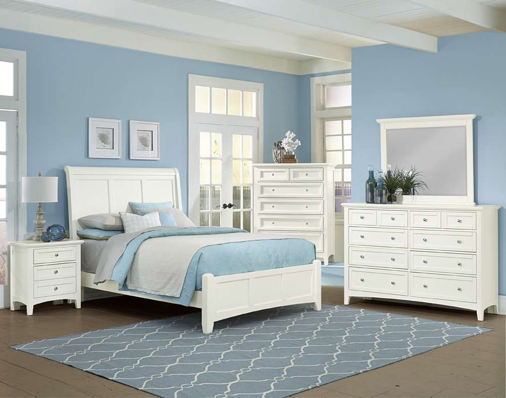 Vaughan Bassett - Bonanza Night Stand with 2 Drawers in White - BB29-226 veiw 2