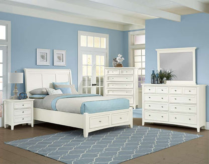 Vaughan Bassett - Bonanza Triple Dresser with 8 Drawers in White - BB29-002 veiw 2