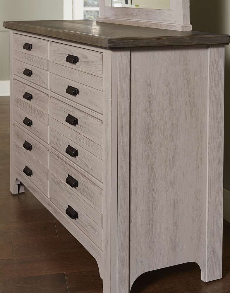 Vaughan Bassett - Bungalow Double Dresser with 6 Drawers in Dover Grey/Folkstone - 741-001 veiw 4