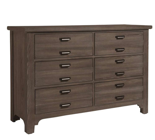 Vaughan Bassett - Bungalow Double Dresser with 6 Drawers in Folkstone - 740-001_vaughan veiw 1