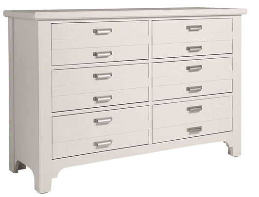 Vaughan Bassett - Bungalow Double Dresser with 6 Drawers in Lattice - 744-001 veiw 1