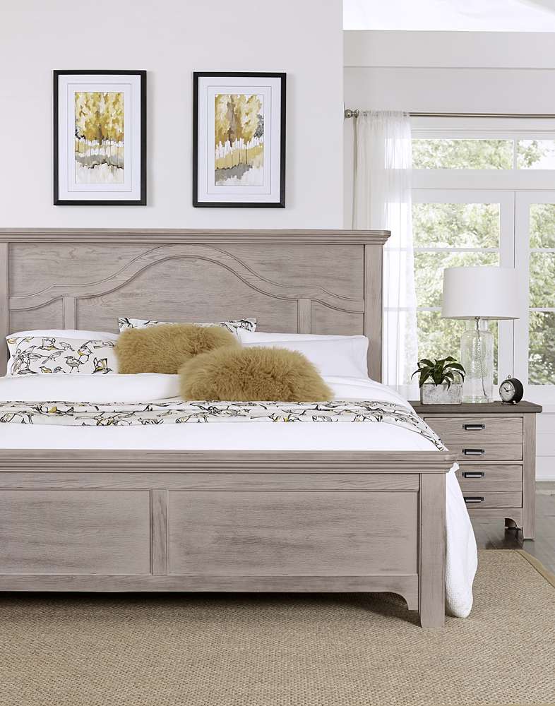 Vaughan Bassett - Bungalow King Mantel Bed in Dover Grey/Folkstone - 741-669-966-922-MS1 veiw 3
