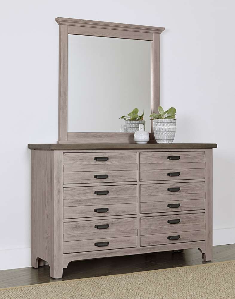 Vaughan Bassett - Bungalow Landscape Mirror in Dover Grey/Folkstone - 741-445 veiw 2