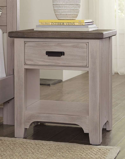 Vaughan Bassett - Bungalow Night Stand with 1 Drawers in Dover Grey/Folkstone - 741-226 veiw 1