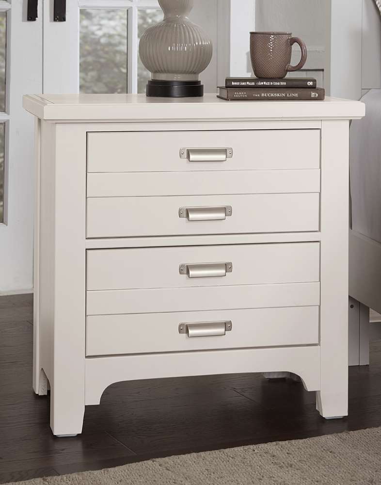 Vaughan Bassett - Bungalow Night Stand with 2 Drawers in Lattice - 744-227 veiw 2
