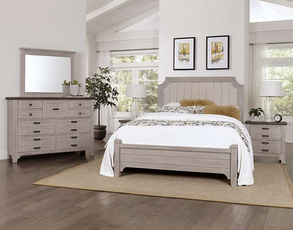 Vaughan Bassett - Bungalow Queen Upholstered Bed in Dover Grey/Folkstone - 741-551-855-922 veiw 3
