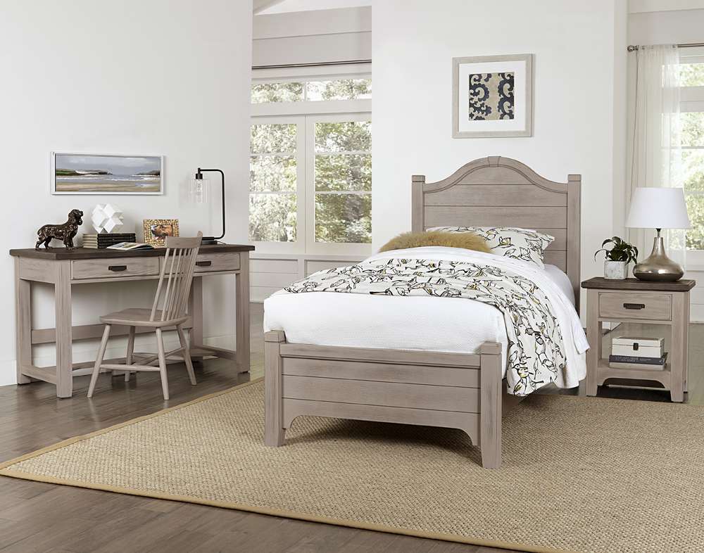 Vaughan Bassett - Bungalow Twin Arched Bed in Dover Grey/Folkstone - 741-338-833-900 veiw 2