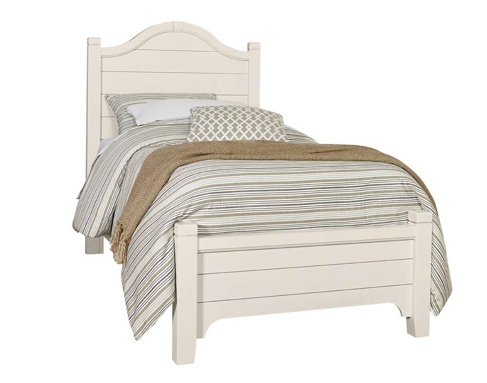 Vaughan Bassett - Bungalow Twin Arched Bed in Lattice White - 744-338-833-900 veiw 1