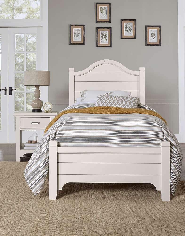 Vaughan Bassett - Bungalow Twin Arched Bed in Lattice White - 744-338-833-900 veiw 2