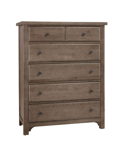 Vaughan Bassett - Cool Farmhouse - Chest - 5 Drwr - Grey - 801-115  view 1