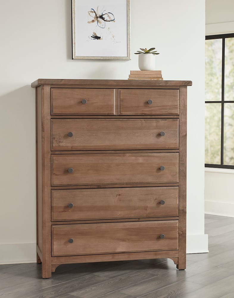 Vaughan Bassett - Cool Farmhouse - Chest - 5 Drwr - Natural - 800-115  view 2