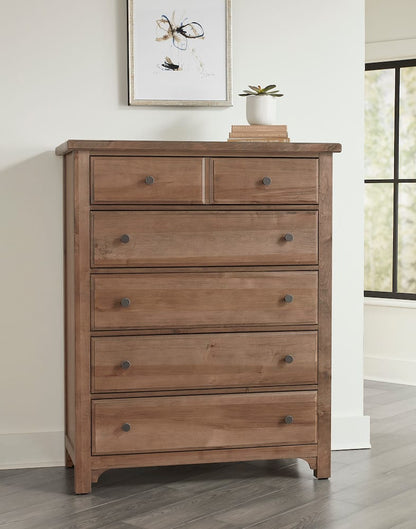 Vaughan Bassett - Cool Farmhouse - Chest - 5 Drwr - Natural - 800-115  view 2