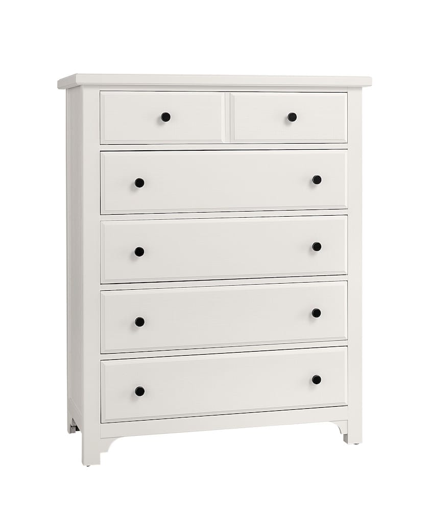 Vaughan Bassett - Cool Farmhouse - Chest - 5 Drwr - Soft White - 804-115  view 1
