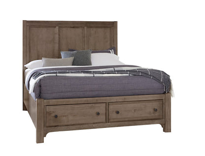 Vaughan Bassett - Cool Farmhouse - King Panel Bed W/ Storage Footboard - Grey - 801-667-066B-502-666  view 1