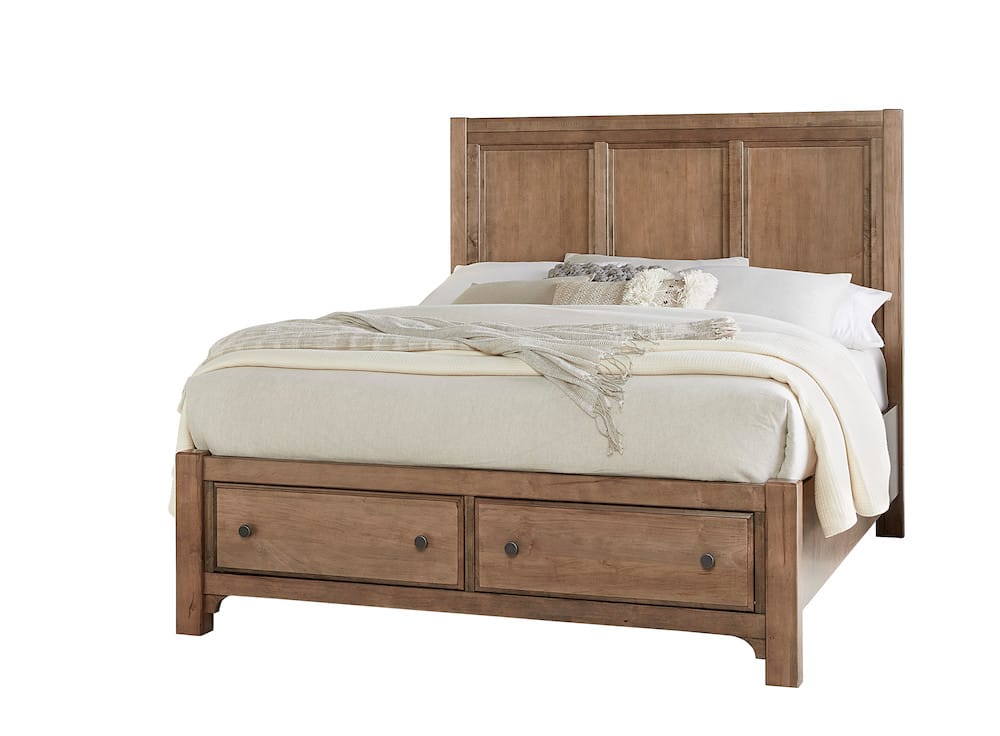 Vaughan Bassett - Cool Farmhouse - King Panel Bed W/ Storage Footboard - Natural - 800-667-066B-502-666  view 1