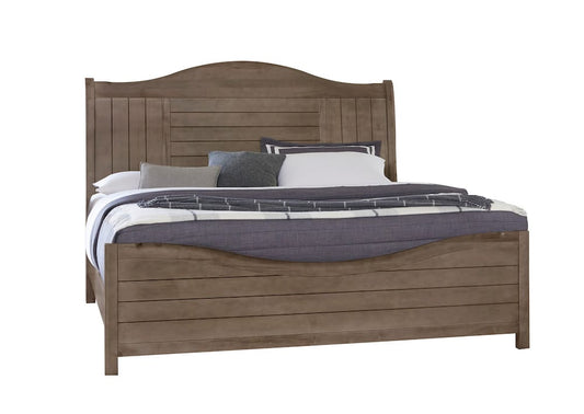 Vaughan Bassett - Cool Farmhouse - King Sleigh Bed - Grey - 801-663-366-922-MS1  view 1