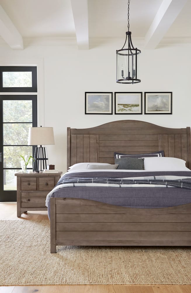 Vaughan Bassett - Cool Farmhouse - King Sleigh Bed - Grey - 801-663-366-922-MS1  view 5