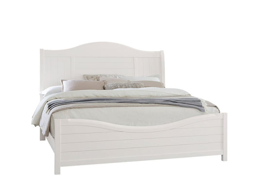 Vaughan Bassett - Cool Farmhouse - King Sleigh Bed - Soft White - 804-663-366-922-MS1  view 1