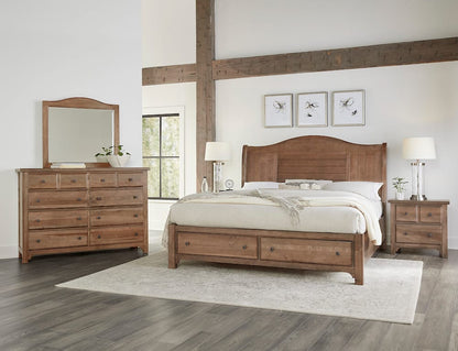 Vaughan Bassett - Cool Farmhouse - King Sleigh Bed W/ Storage Footboard - Natural - 800-663-066B-502-666  view 4