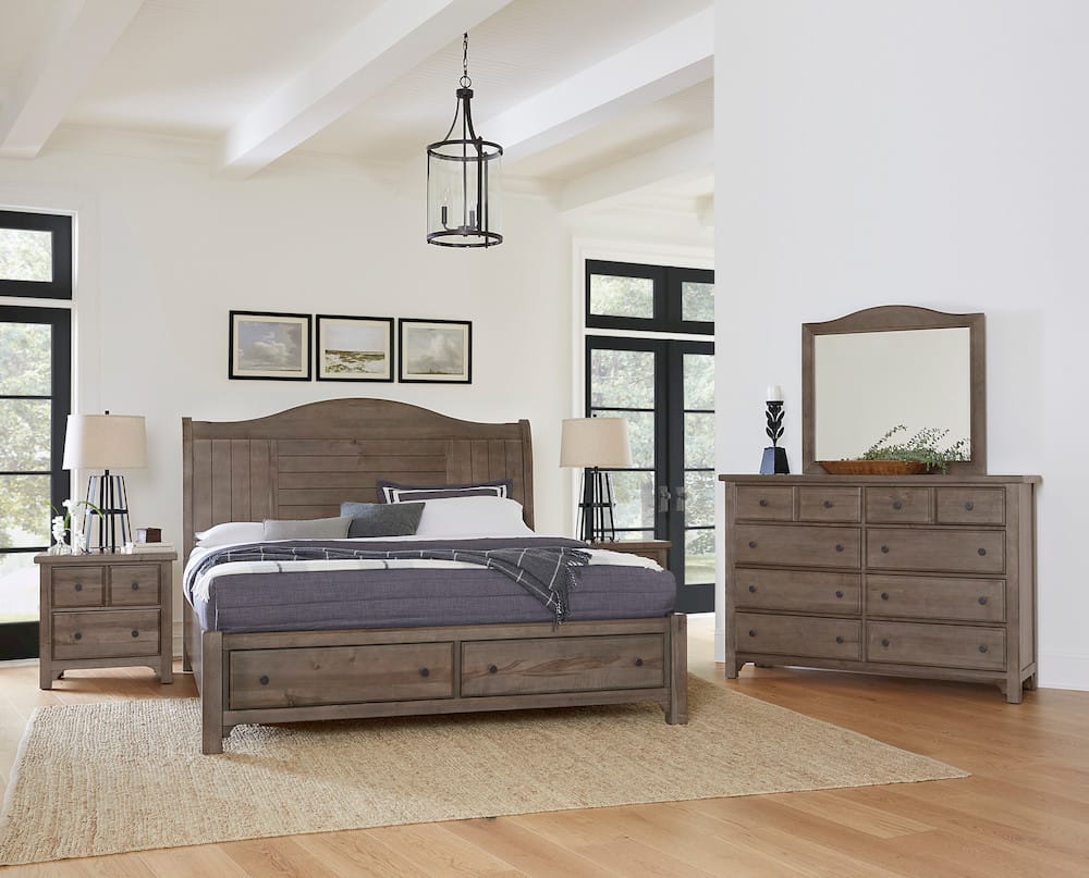 Vaughan Bassett - Cool Farmhouse - Night Stand - 2 Drwr - Grey - 801-227  view 4