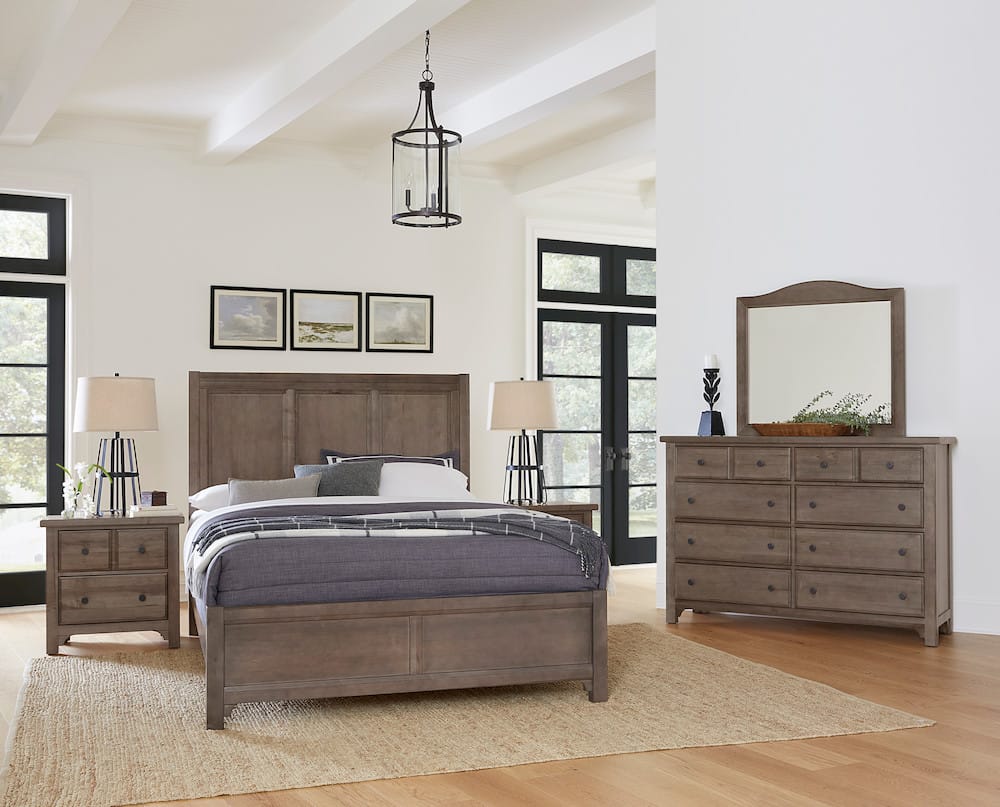 Vaughan Bassett - Cool Farmhouse - Queen Panel Bed - Grey - 801-557-755-922  view 3