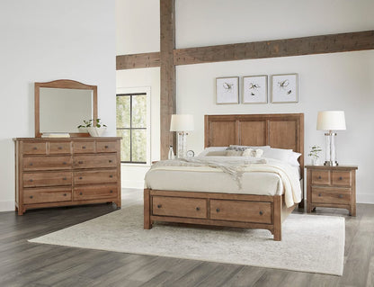 Vaughan Bassett - Cool Farmhouse - Queen Panel Bed W/ Storage Footboard - Natural - 800-557-050B-502-555  view 4