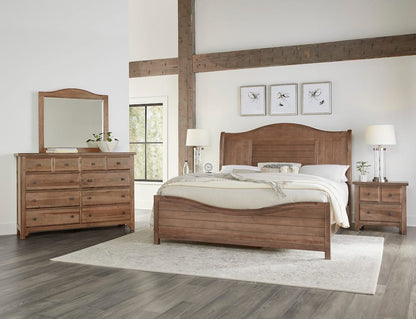 Vaughan Bassett - Cool Farmhouse - Queen Sleigh Bed - Natural - 800-553-355-922  view 4