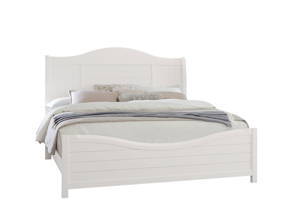 Vaughan Bassett - Cool Farmhouse - Queen Sleigh Bed - Soft White - 804-553-355-922  view 1