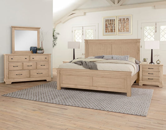 Vaughan Bassett - Cool Rustic - Cal King Mansion Bed - Clear Maple - 176-661-166-944-MS2  view 2