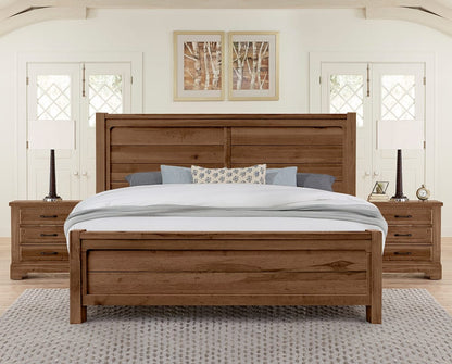 Vaughan Bassett - Cool Rustic - Cal King Plank Bed - Amber - 174-668-866-944-MS2  view 2