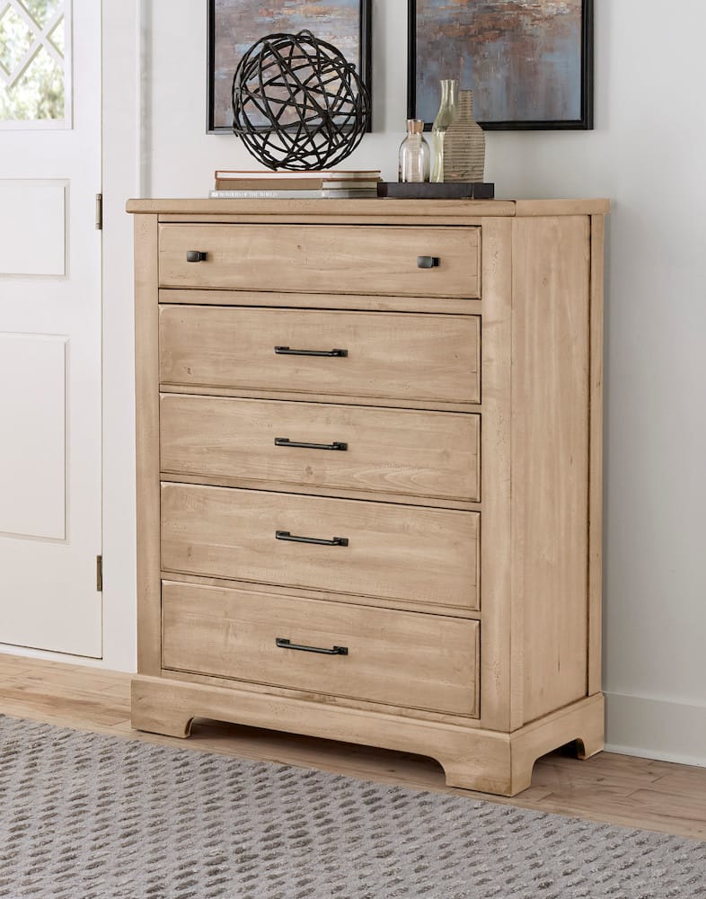 Vaughan Bassett - Cool Rustic - Chest - 5 Drwr - Clear Maple - 176-115  view 4