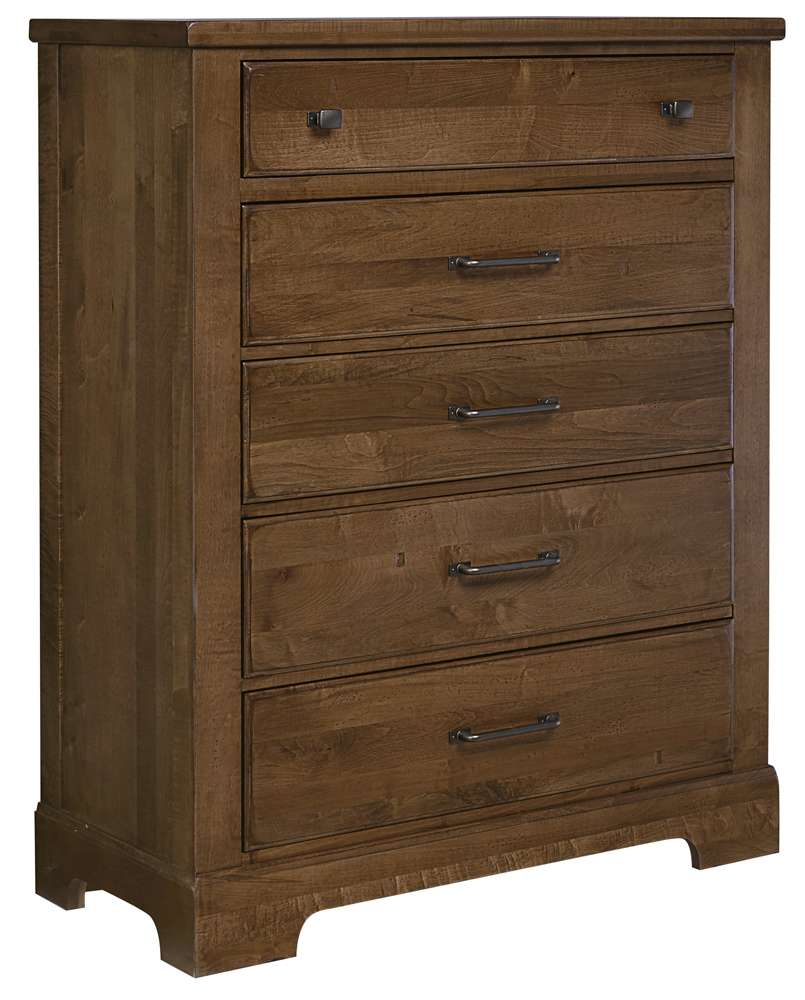 Vaughan Bassett - Cool Rustic Chest with 5 Drawers in Amber - 174-115 veiw 1