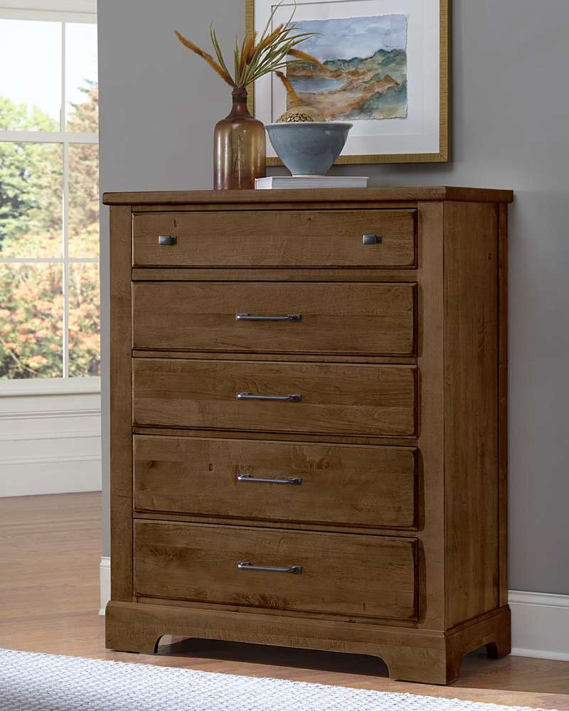 Vaughan Bassett - Cool Rustic Chest with 5 Drawers in Amber - 174-115 veiw 3