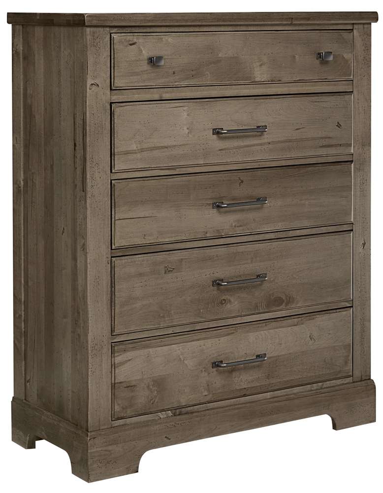 Vaughan Bassett - Cool Rustic Chest with 5 Drawers in Stone Grey - 172-115 veiw 1
