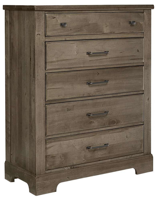 Vaughan Bassett - Cool Rustic Chest with 5 Drawers in Stone Grey - 172-115 veiw 1