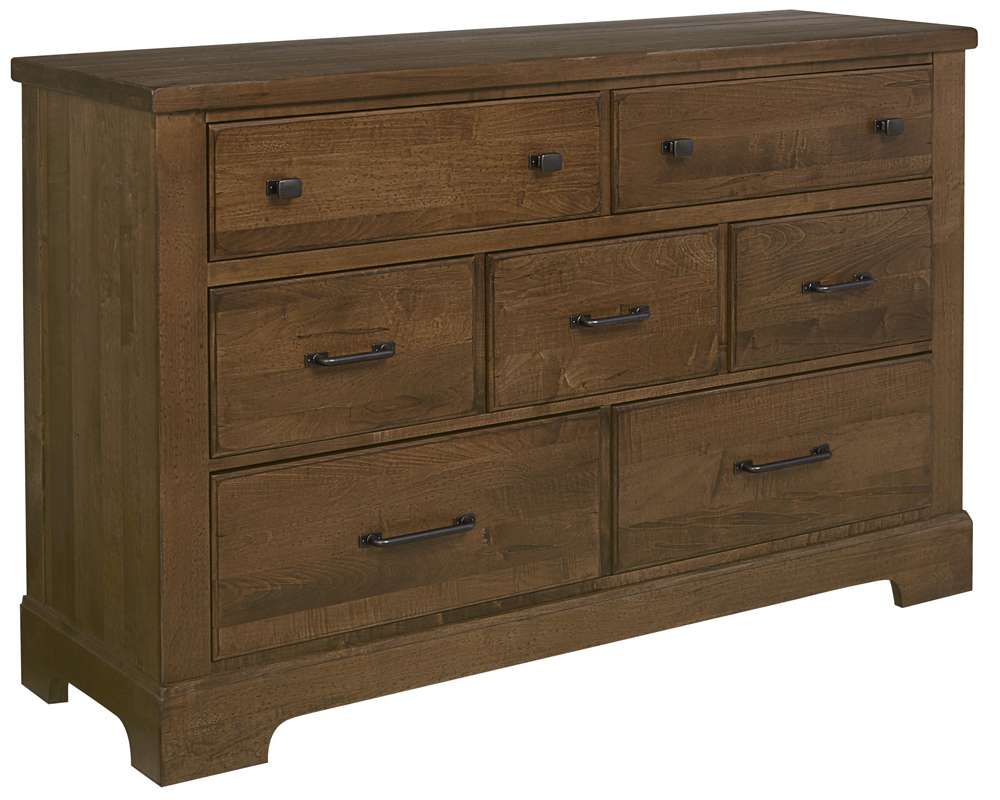 Vaughan Bassett - Cool Rustic Dresser with 7 Drawers in Amber - 174-002 veiw 1