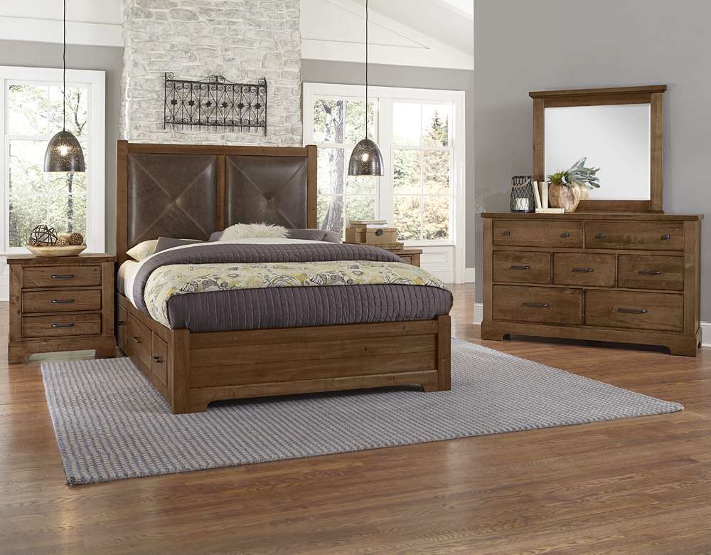 Vaughan Bassett - Cool Rustic Dresser with 7 Drawers in Amber - 174-002 veiw 3