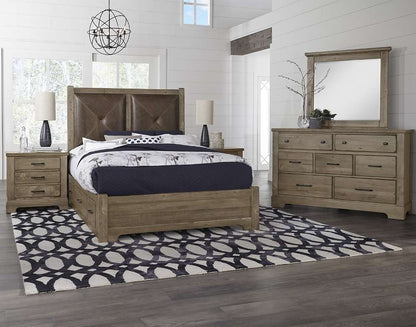 Vaughan Bassett - Cool Rustic Dresser with 7 Drawers in Stone Grey - 172-002 veiw 5