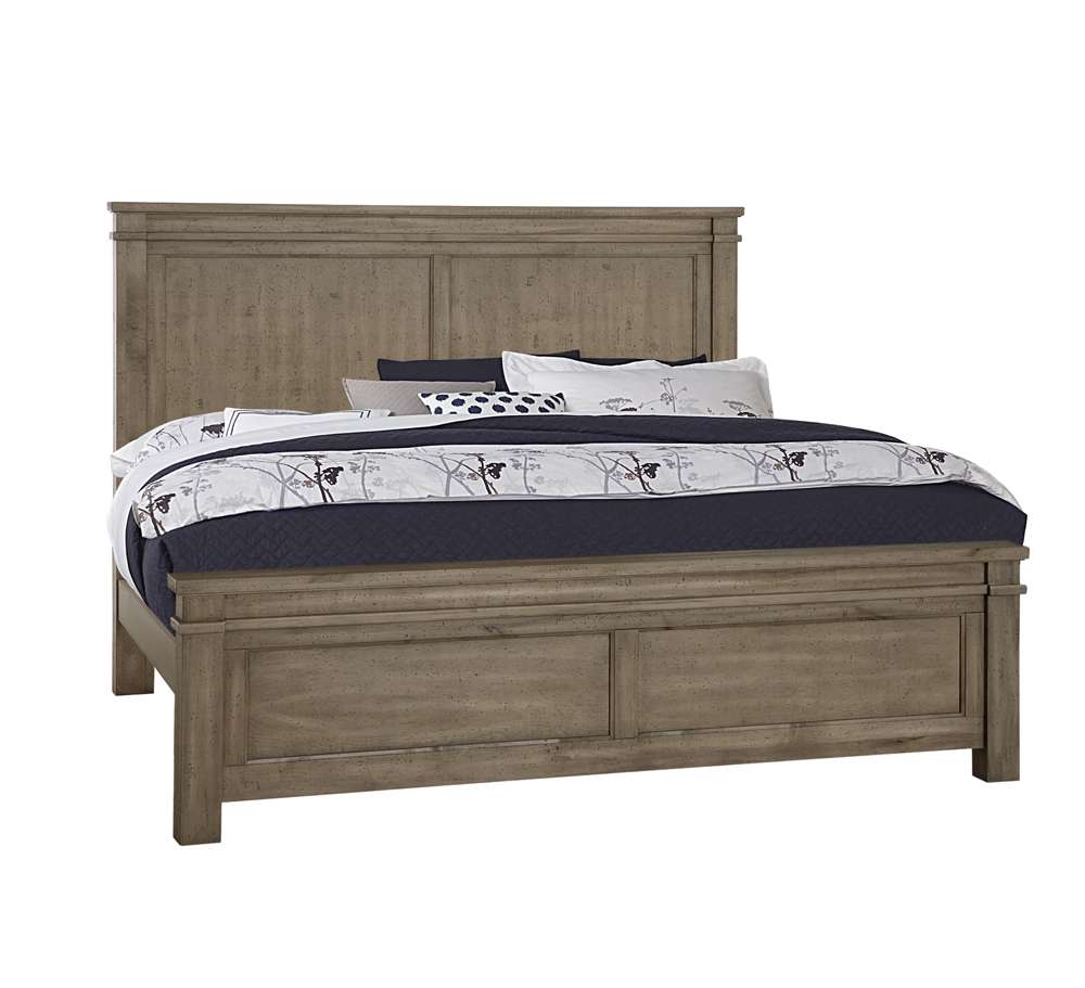 Vaughan Bassett - Cool Rustic King Mansion Bed in Stone Grey - 172-661-166-933-MS2 veiw 1