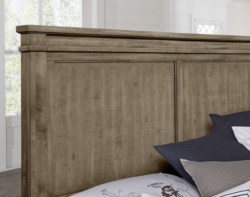 Vaughan Bassett - Cool Rustic King Mansion Bed With Footboard Storage in Stone Grey - 172-661-066B-502-666 veiw 2